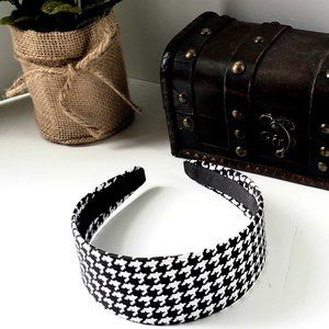 HOUNDTOOTH HEADBAND 2 INCH